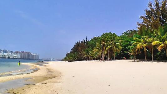 海南风光沙滩椰子树视频的预览图