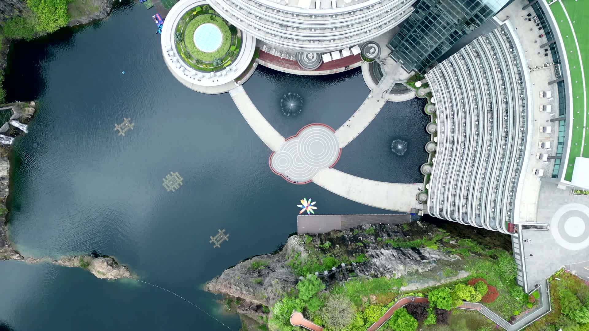 上海松江佘山深坑酒店航拍4K60视频的预览图