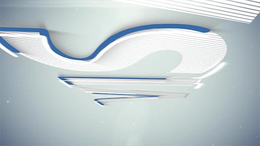 平滑轮廓描边演绎的企业logo视频的预览图