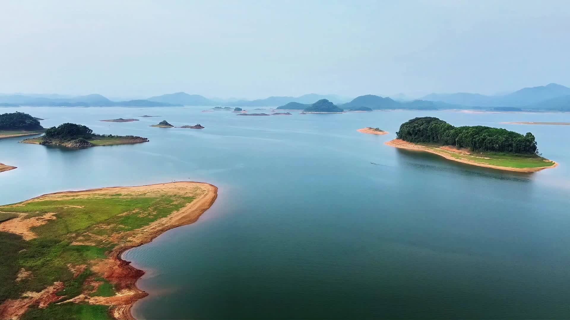 海南儋州松涛水库航拍视频的预览图
