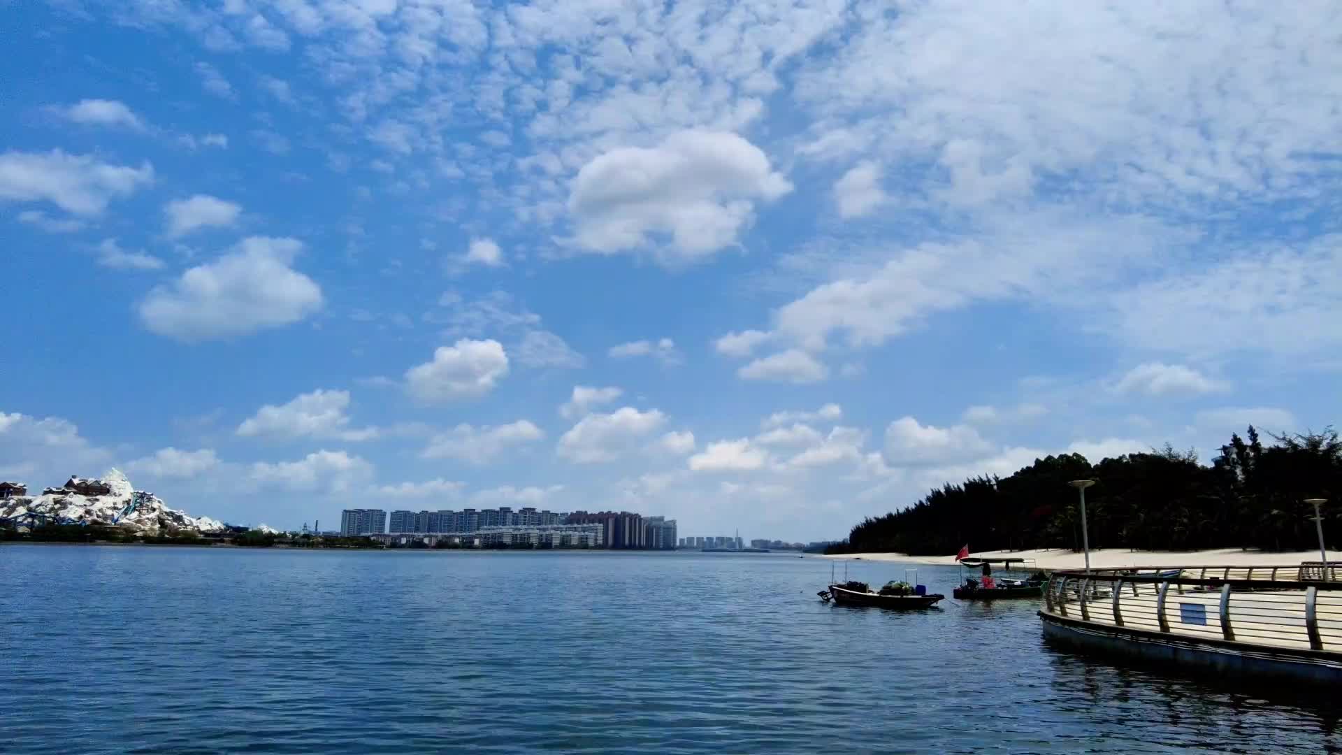 海南海花岛高层建筑延时摄影视频的预览图