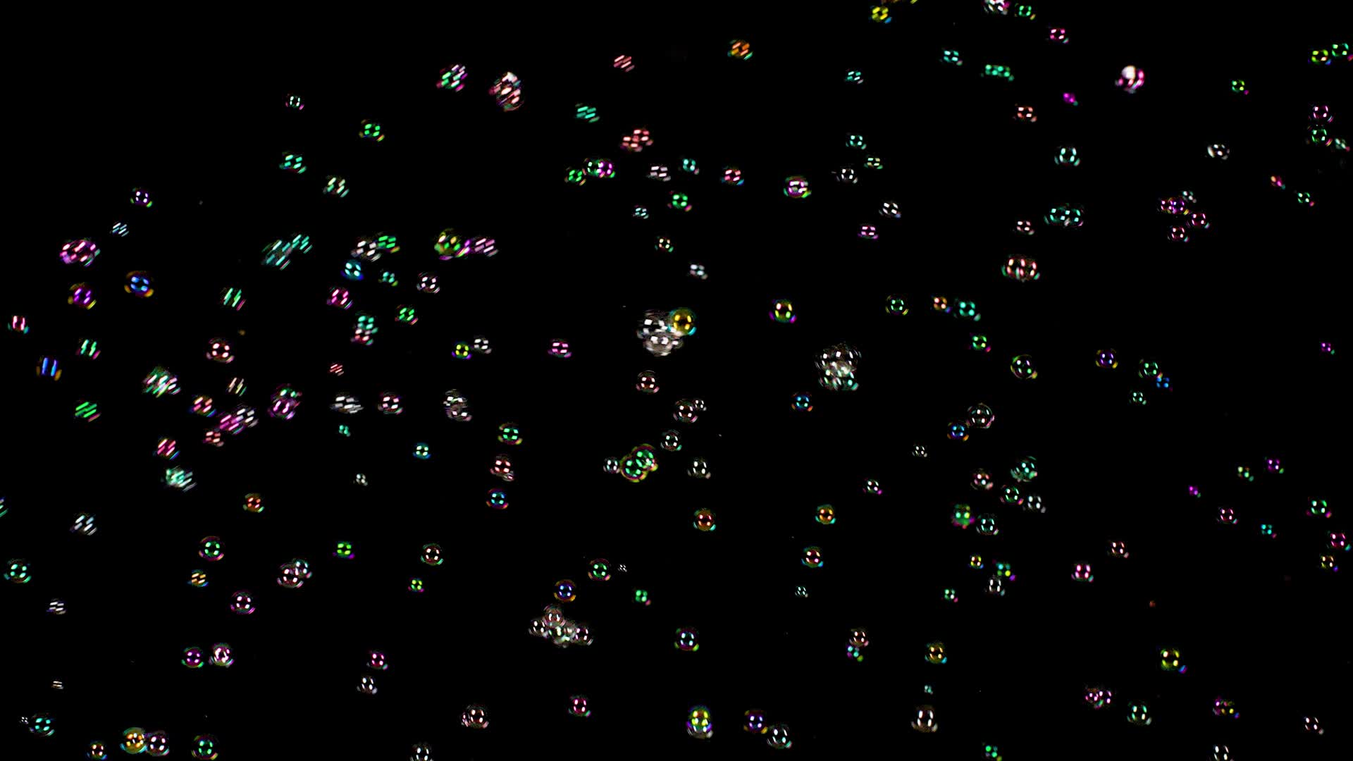 左下角飞起的彩色泡泡中景别10bit422视频的预览图