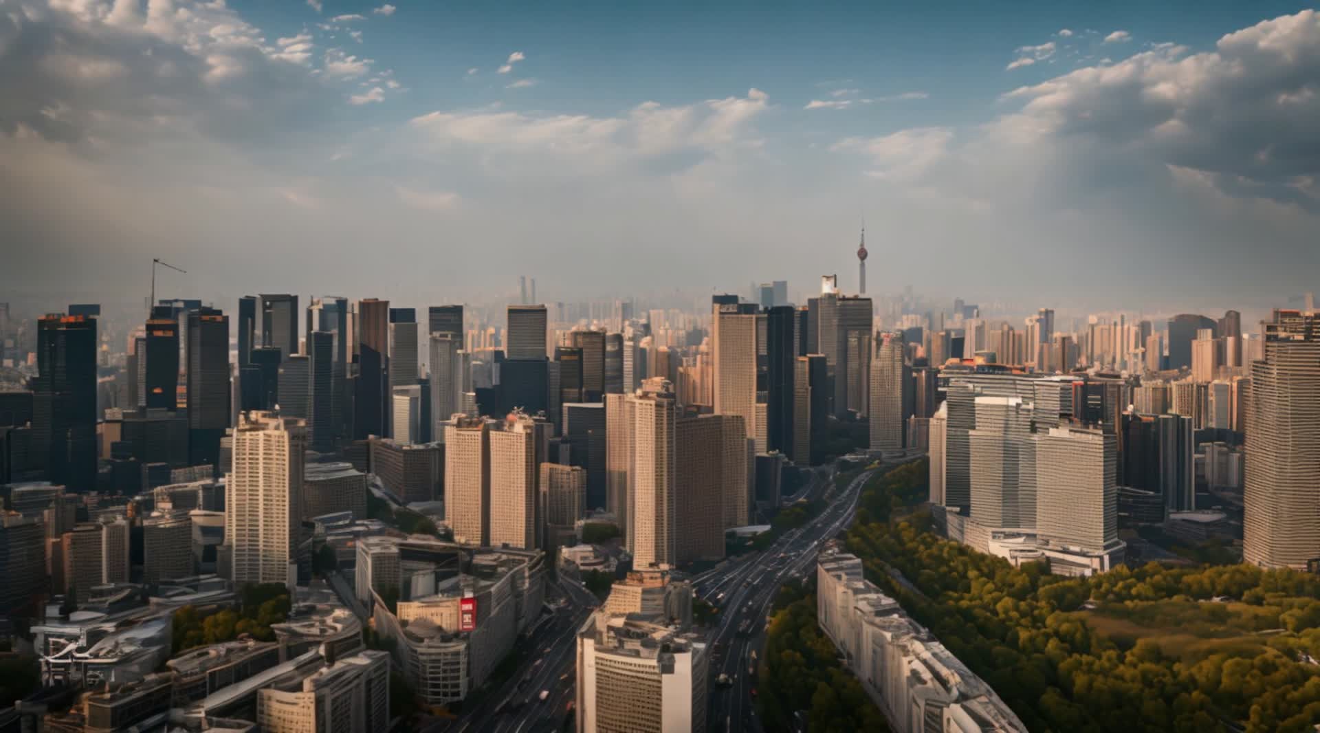 北京CBD城市风光视频的预览图