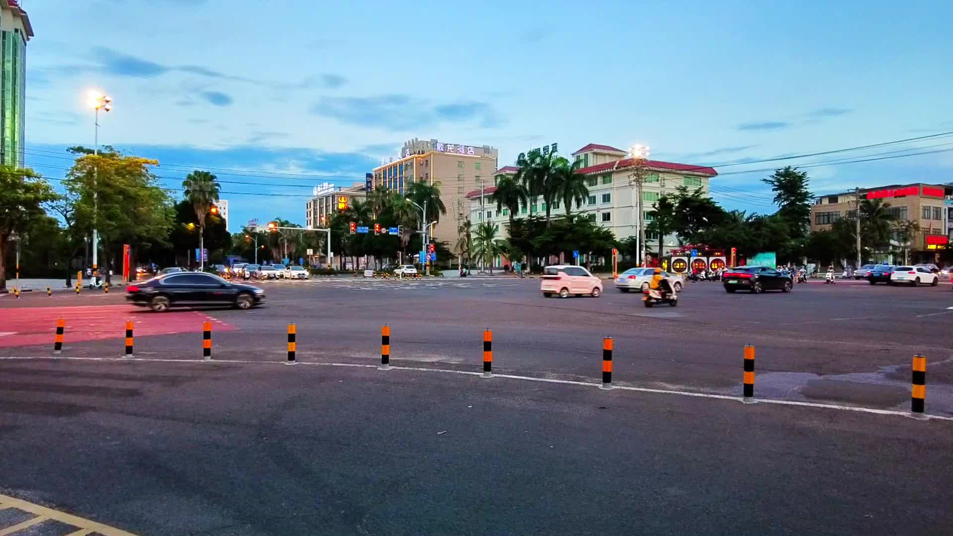 海南儋州市那大城市风光视频的预览图