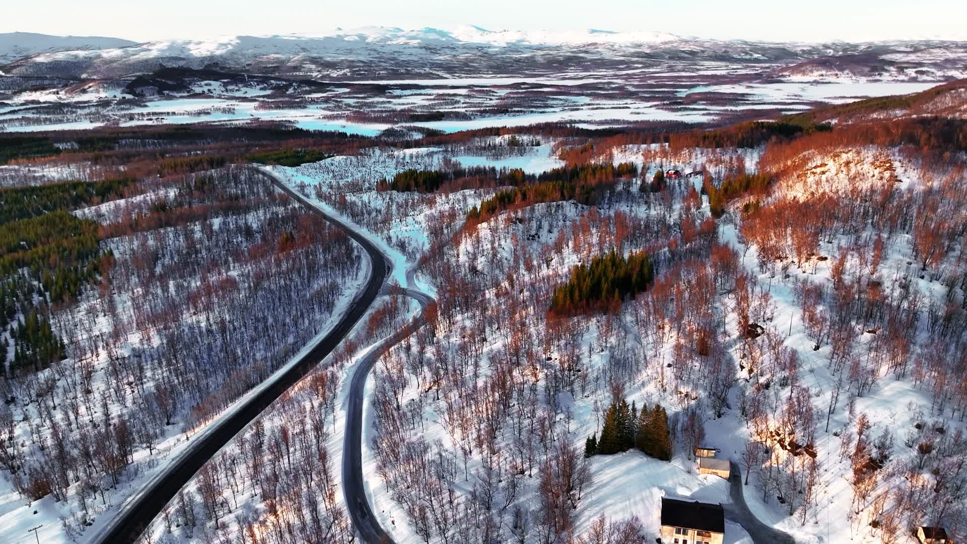4K航拍挪威塞尼亚岛无限风光视频的预览图