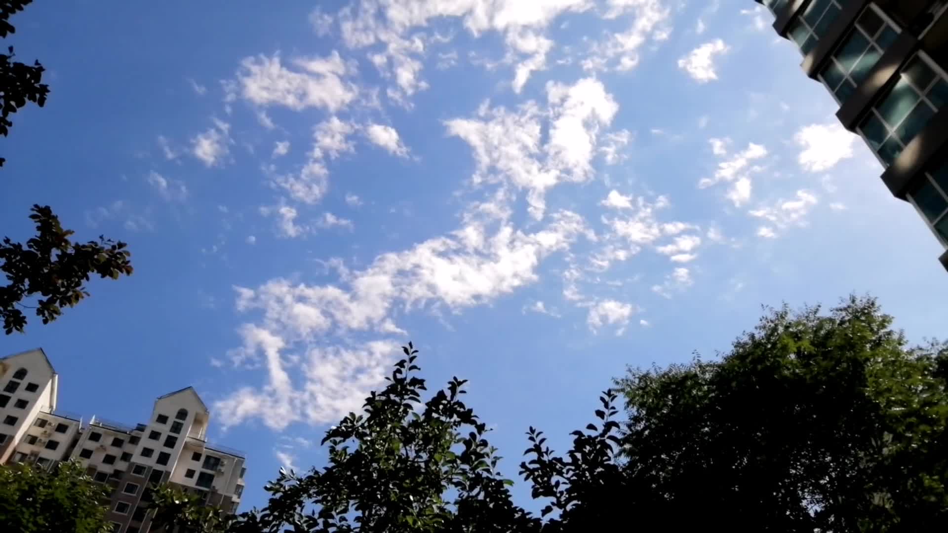 晴天蓝天天空白云云朵延时视频的预览图