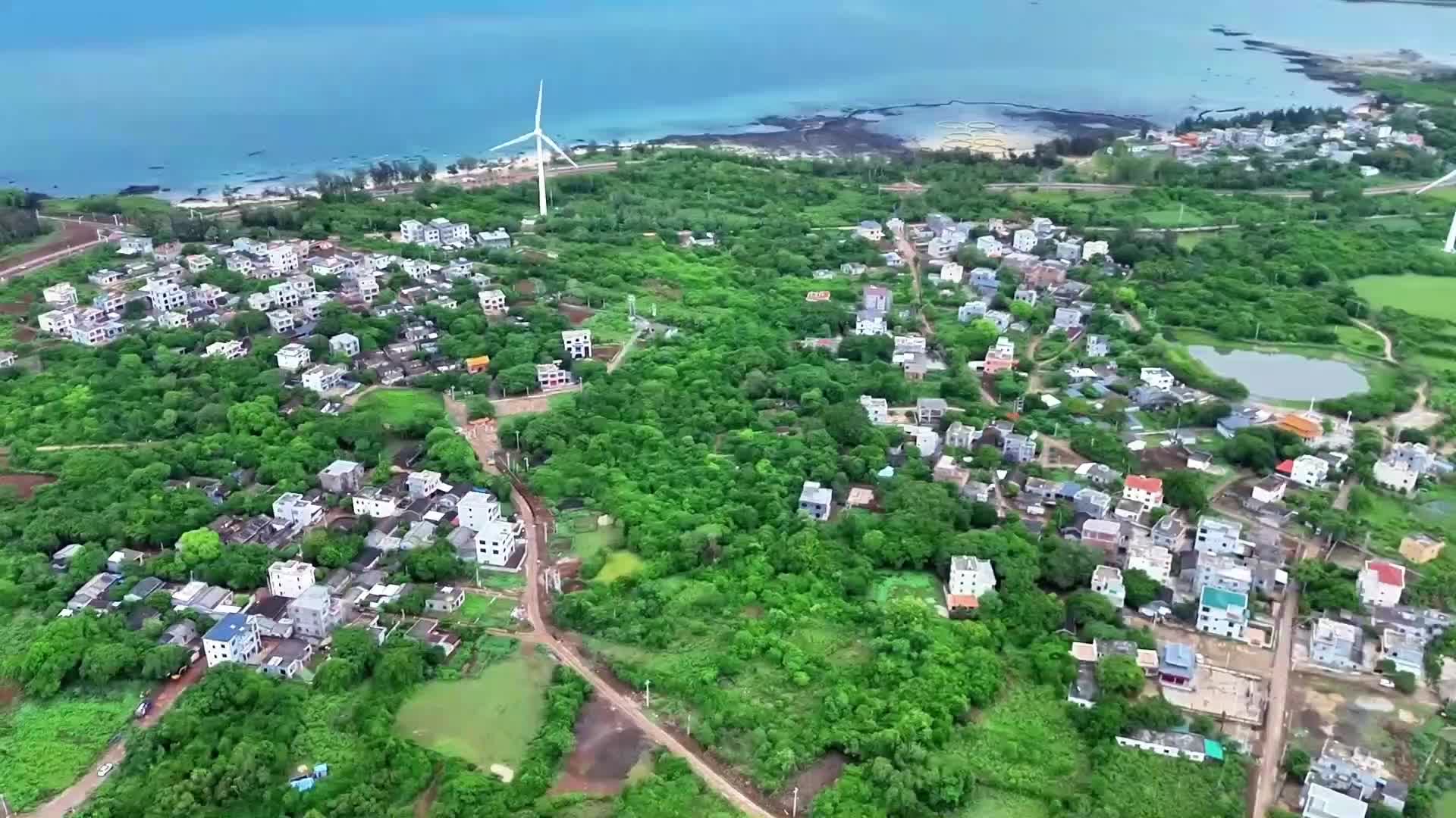 海南儋州峨蔓镇风力发电场视频的预览图