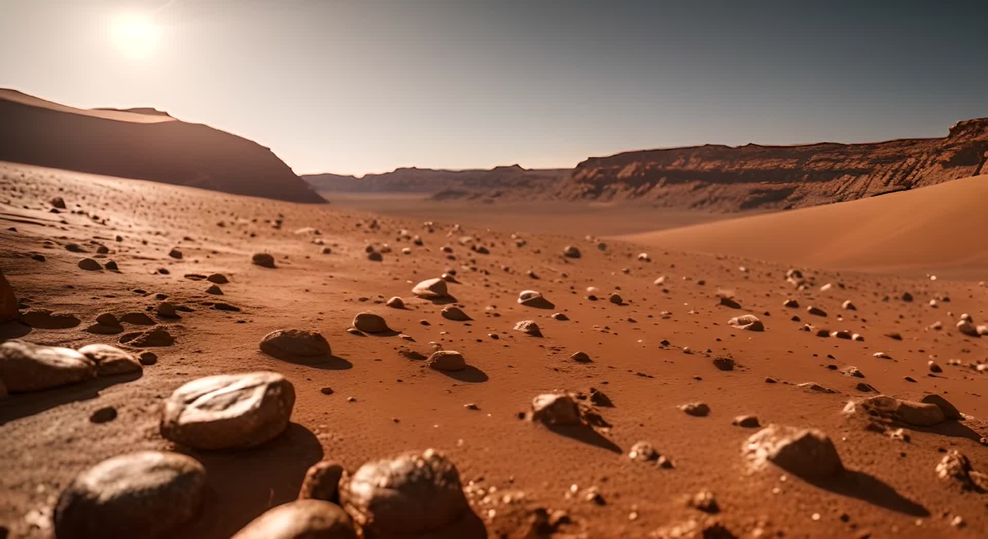 火星表面绚丽场景视频的预览图