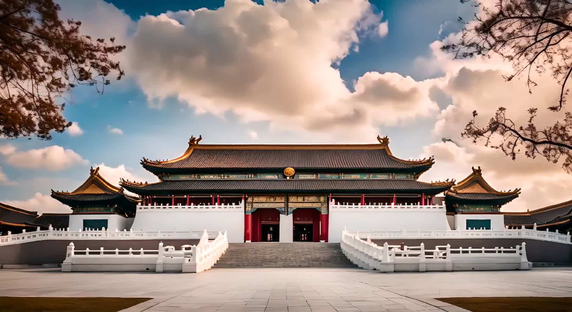 中国故宫博物院实景视频的预览图