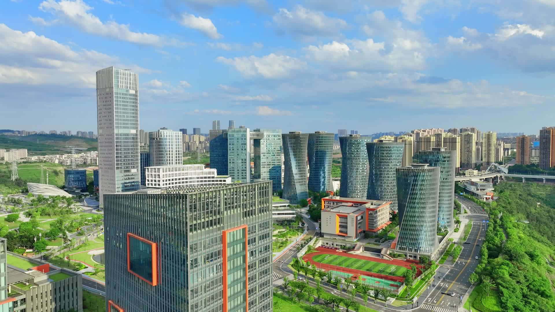 仙桃数据谷重庆仙桃国际大数据谷智慧城市视频的预览图