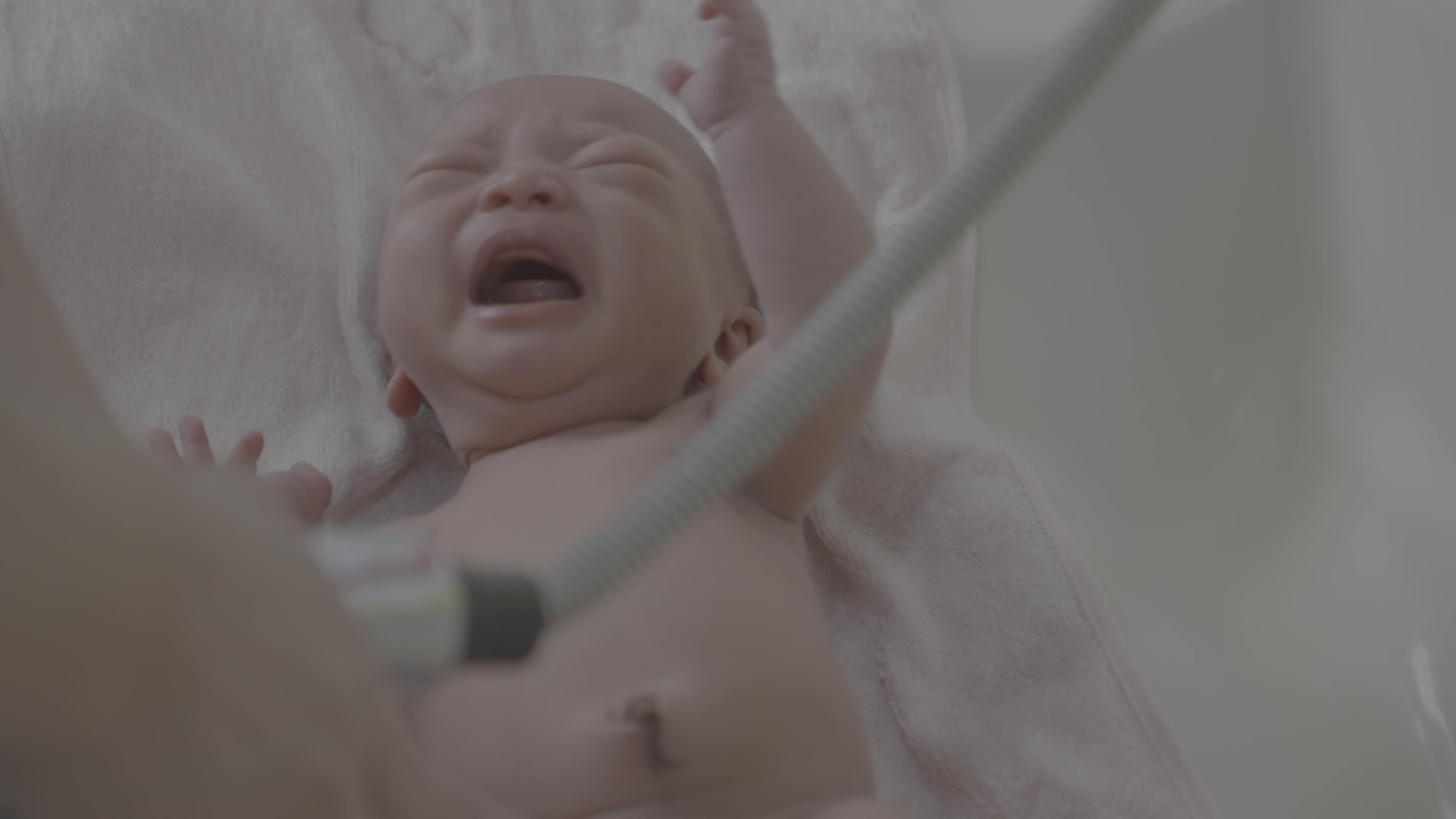 医生为初生婴儿洗澡视频的预览图