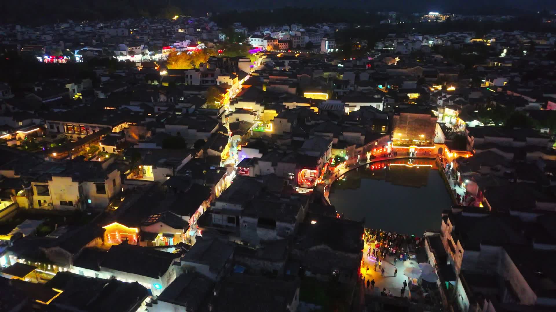 宏村夜景风光视频的预览图