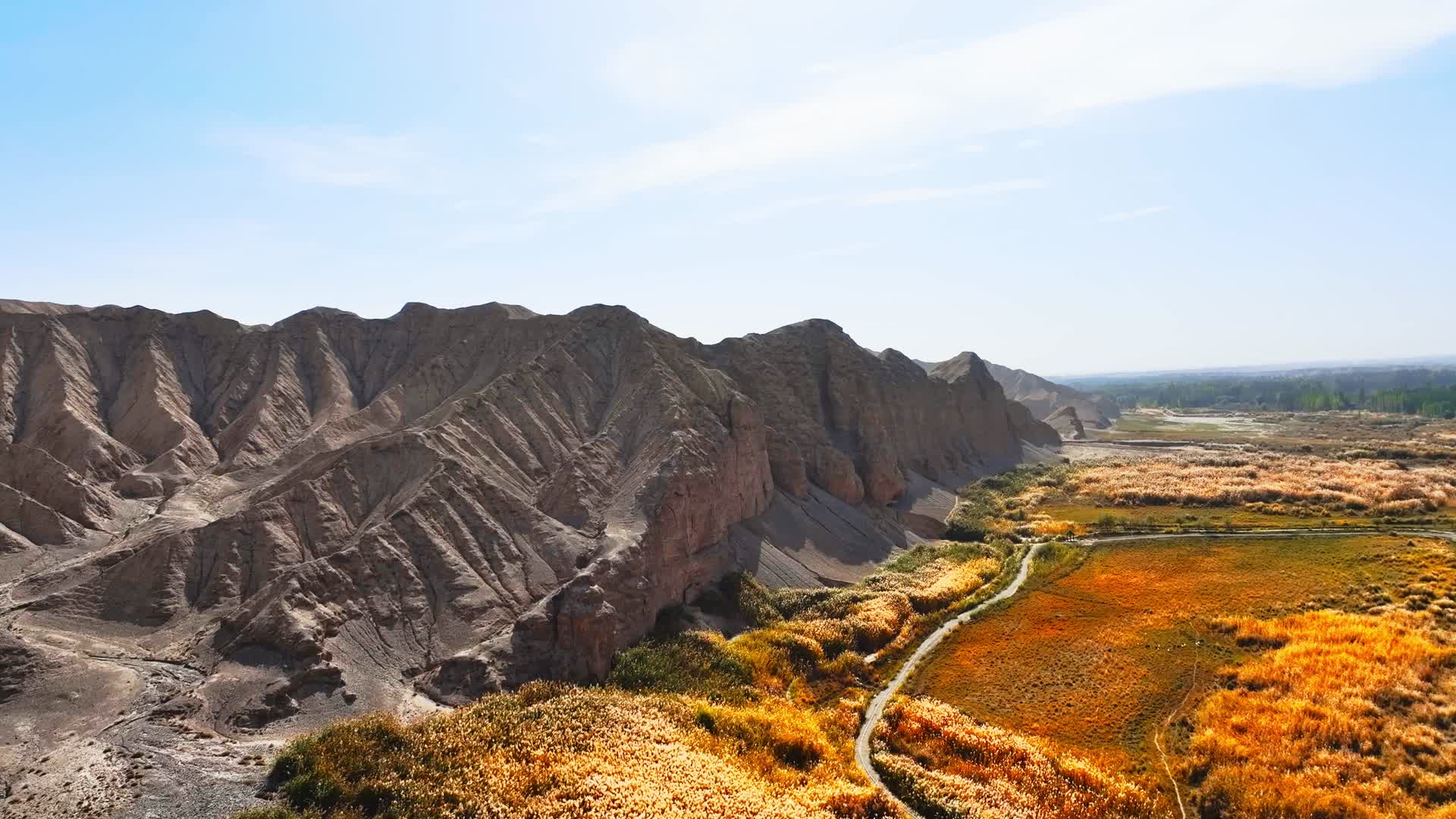 新疆喀什地区叶城县宗郎灵泉风景区风光航拍视频的预览图