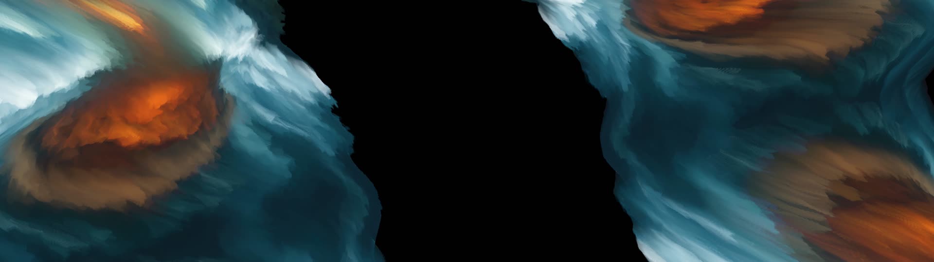 恢宏大气艺术感抽象彩墨海浪涌动创意背景纹理抽象流动视觉特效视频的预览图