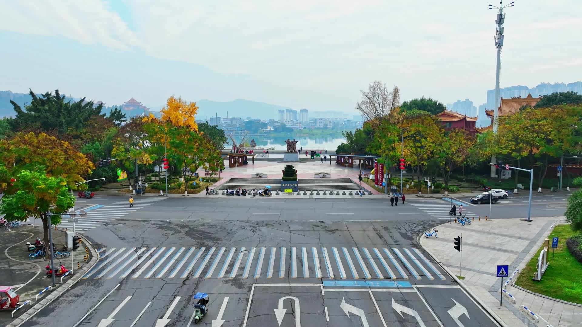 射洪县涪江文化广场视频的预览图
