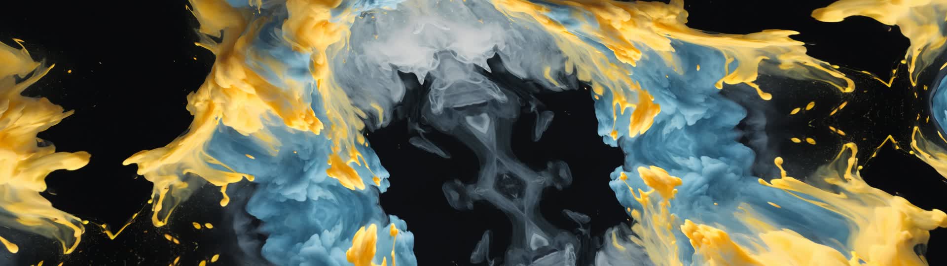 抽象水墨流体变幻彩墨扩散晕染背景视频的预览图