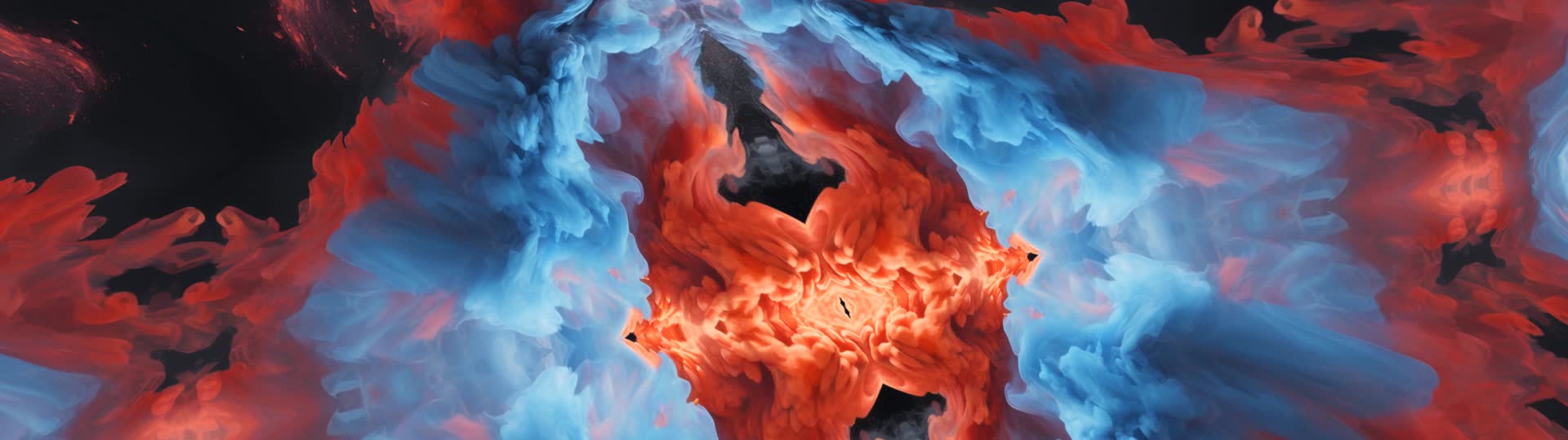 抽象水墨流体变幻彩墨扩散晕染背景视频的预览图