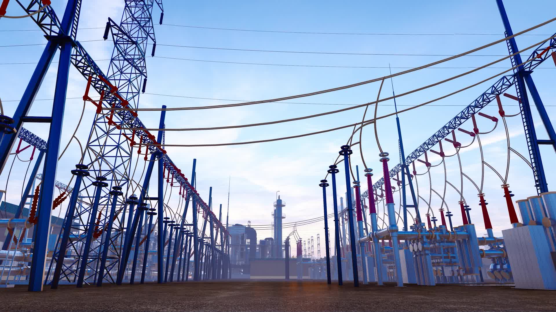 特高压变电站和配电站视频的预览图