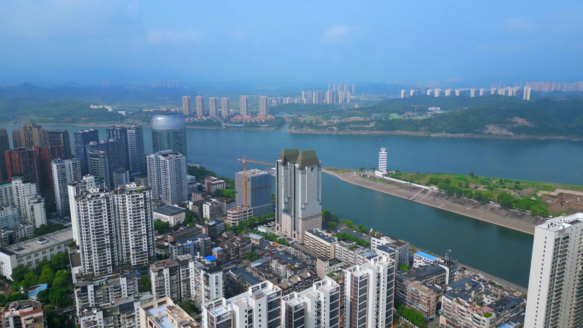 宜昌城市航拍空镜头1视频的预览图