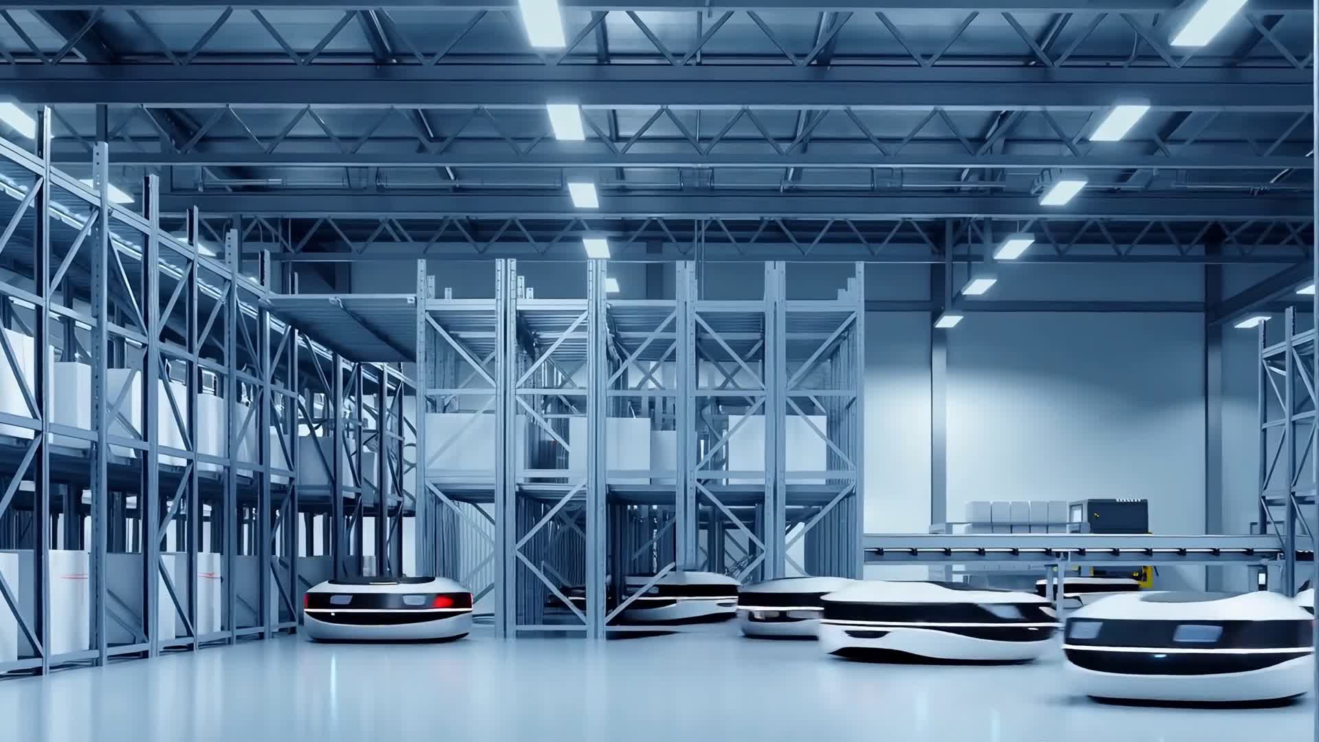 智能仓储物流机器人AI视频视频的预览图