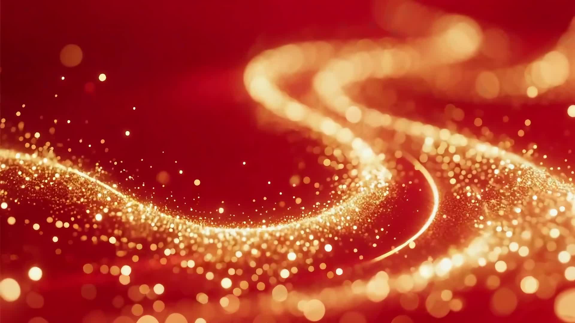 金色粒子流光动态背景AI视频视频的预览图