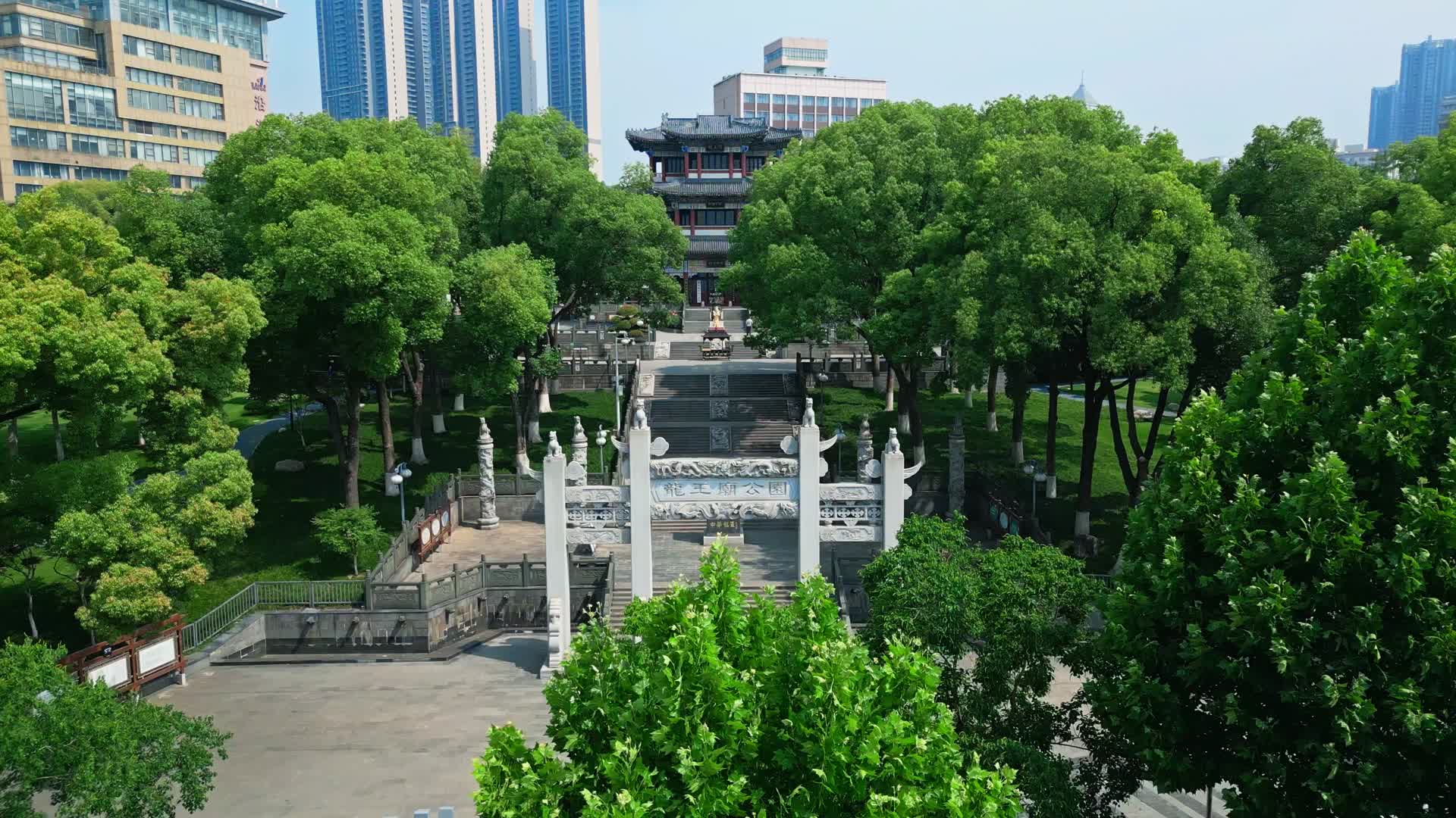 武汉龙王阁龙王庙公园沿江一号视频的预览图
