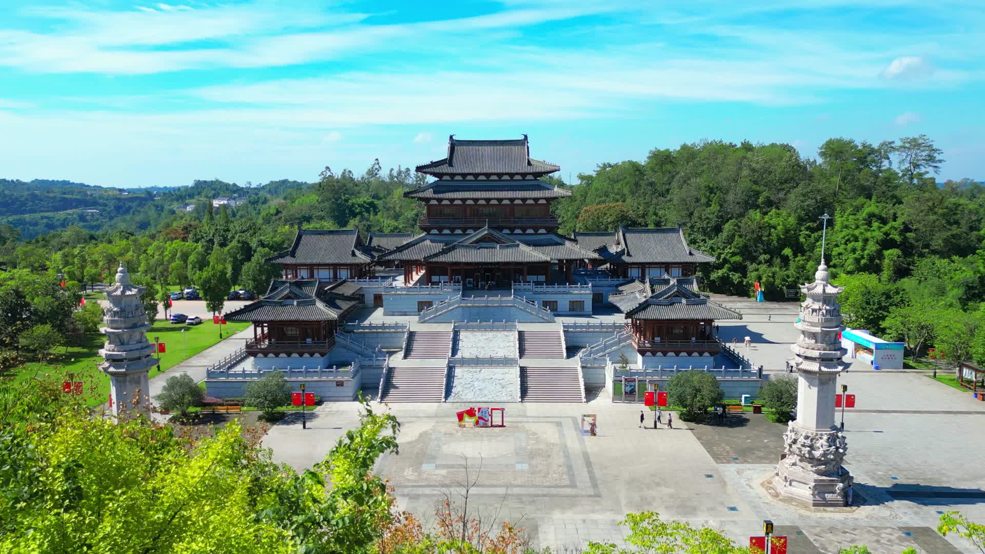 4k大足石刻宝顶山博物馆视频的预览图