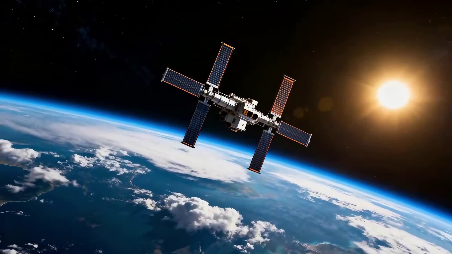 AI视频火箭发射与卫星太空运行视频的预览图
