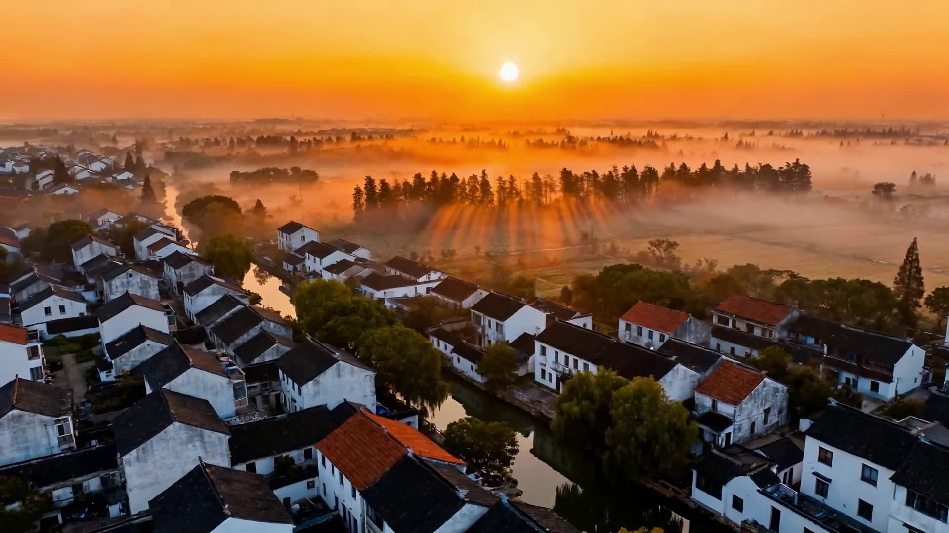 AI视频苏州现代城市风光航拍视频的预览图