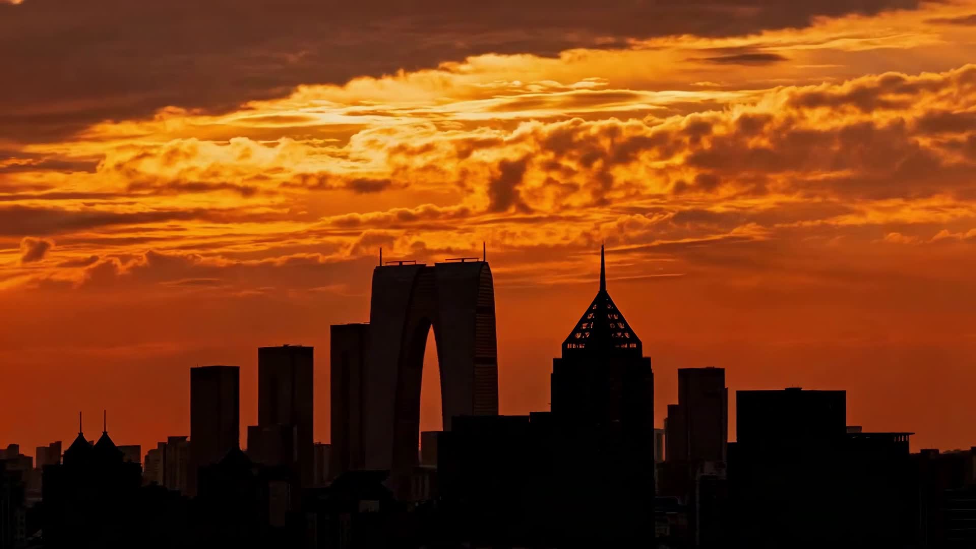 AI视频苏州现代城市风光航拍视频的预览图