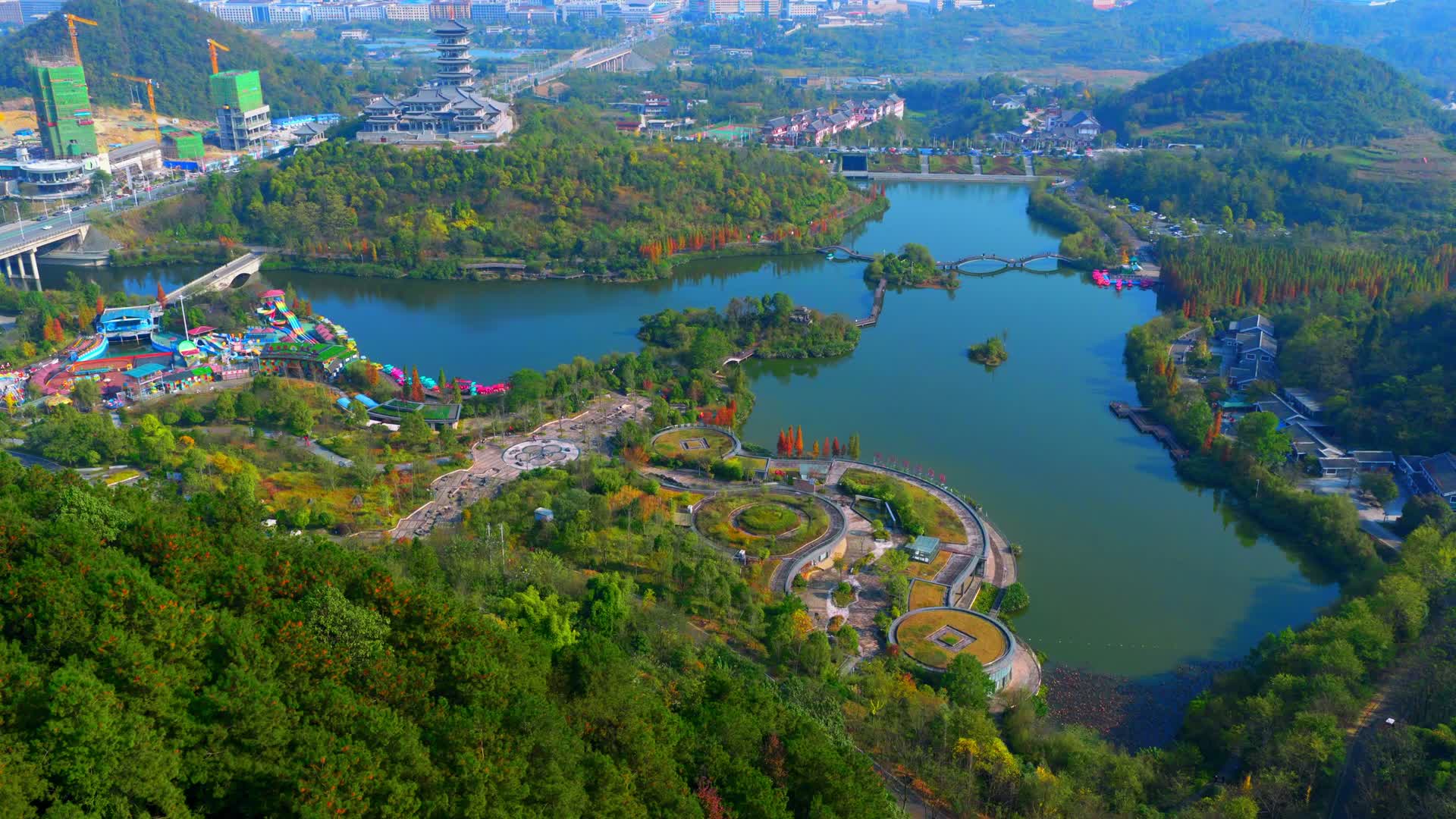 遵义市播州区播雅湿地公园视频的预览图