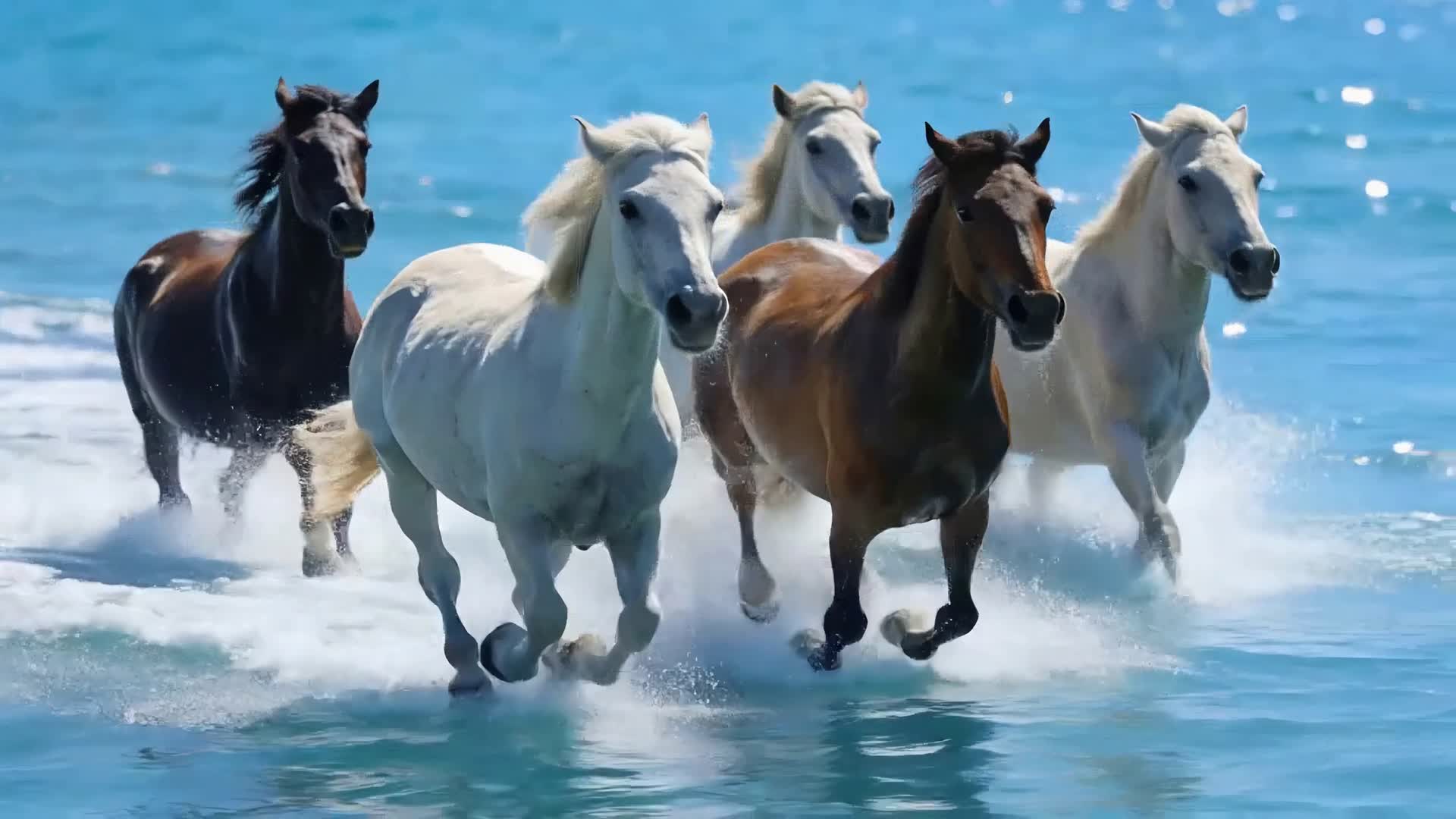 AI视频内蒙古万马奔腾草原风光视频的预览图